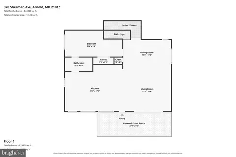 Floorplan - 370 Sherman Ave, Arnold, MD 21012 photo 2 of 4