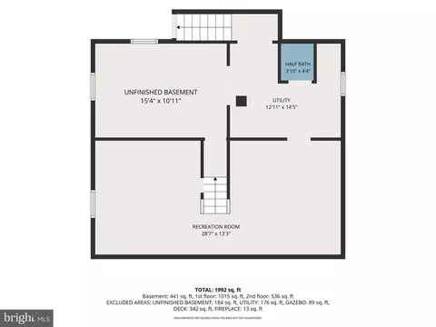 Floorplan - 245 Carvel Rd, Pasadena, MD 21122 photo 3 of 4