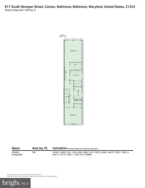 Floorplan - 817 S Streeper St, Baltimore, MD 21224 photo 8 of 9