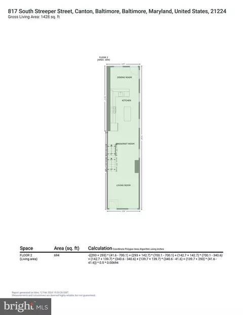 Floorplan - 817 S Streeper St, Baltimore, MD 21224 photo 7 of 9