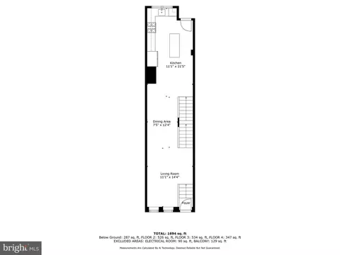 Floorplan - 647 E Clement St, Baltimore, MD 21230 photo 1 of 4