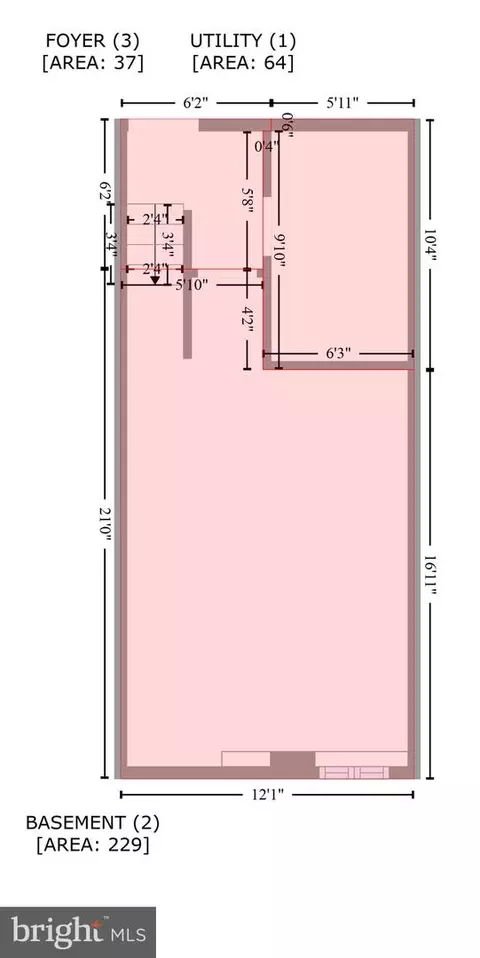 Floorplan - 1460 William St, Baltimore, MD 21230 photo 2 of 10
