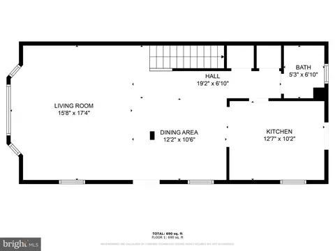 Floorplan - 636 Perkins St, Baltimore, MD 21201 photo 1 of 2