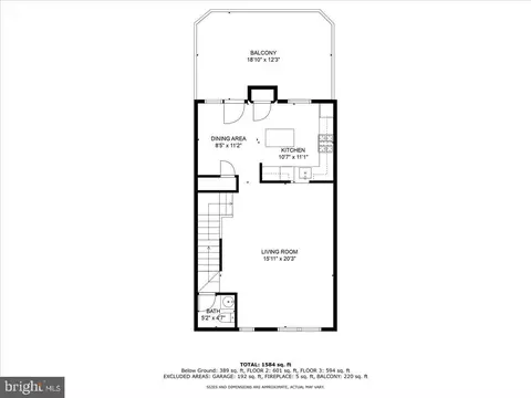 Floorplan - 5217 Tabard Ct, Baltimore, MD 21212 photo 2 of 4