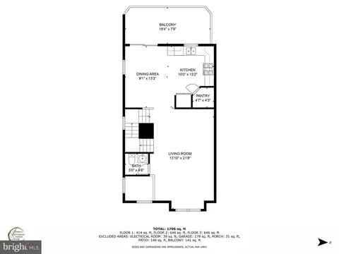 Floorplan - 412 Scott St, Baltimore, MD 21230 photo 1 of 4
