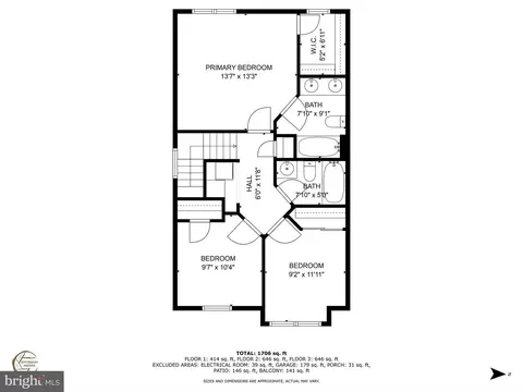 Floorplan - 412 Scott St, Baltimore, MD 21230 photo 3 of 4