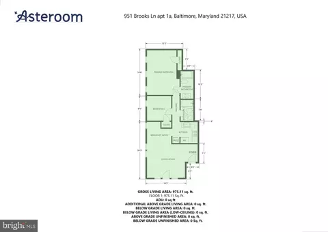 Floorplan - 951 Brooks Ln #1A, Baltimore, MD 21217 photo 1 of 1