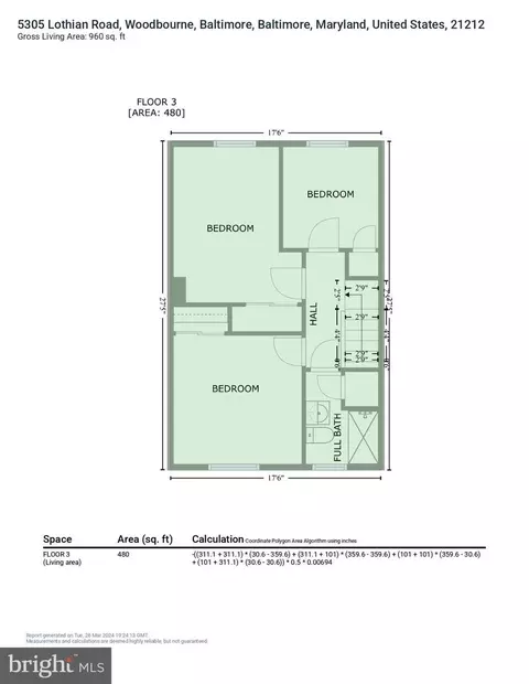 Floorplan - 5305 Lothian Rd, Baltimore, MD 21212 photo 6 of 7