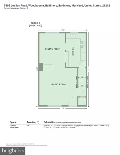 Floorplan - 5305 Lothian Rd, Baltimore, MD 21212 photo 5 of 7