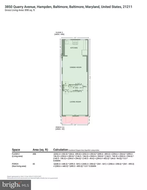 Floorplan - 3850 Quarry Ave, Baltimore, MD 21211 photo 5 of 8