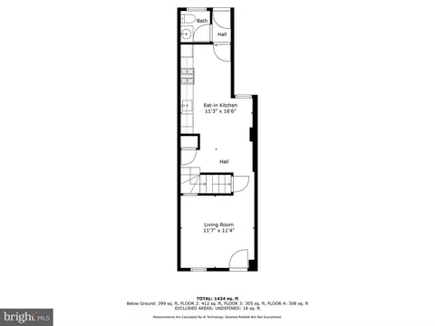 Floorplan - 617 W 33rd St, Baltimore, MD 21211 photo 2 of 5
