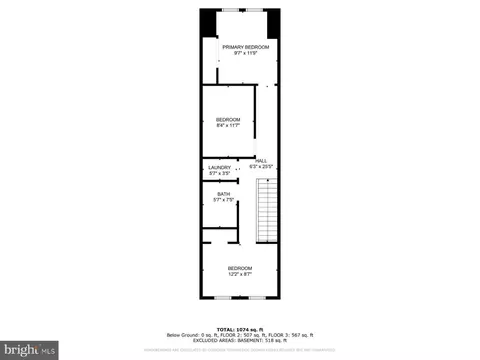 Floorplan - 2618 E Hoffman St, Baltimore, MD 21213 photo 2 of 4
