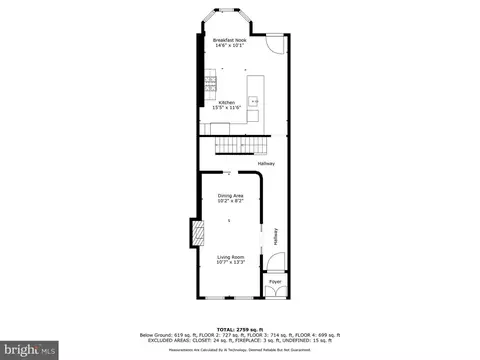 Floorplan - 1427 John St, Baltimore, MD 21217 photo 1 of 5