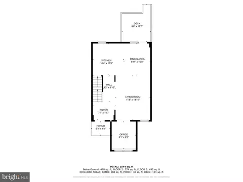 Floorplan - 3528 Overview Rd, Baltimore, MD 21215 photo 3 of 7
