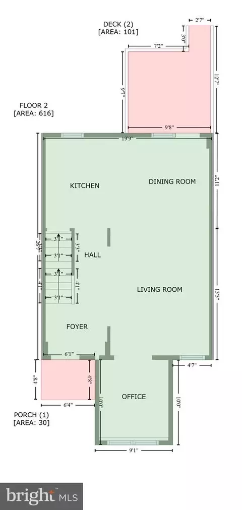 Floorplan - 3528 Overview Rd, Baltimore, MD 21215 photo 6 of 7