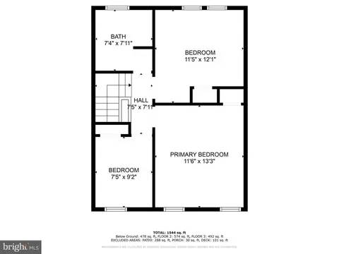 Floorplan - 3528 Overview Rd, Baltimore, MD 21215 photo 2 of 7