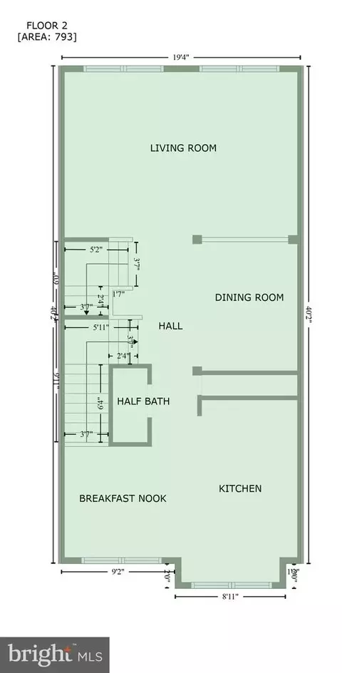 Floorplan - 1428 Steuart St, Baltimore, MD 21230 photo 7 of 9
