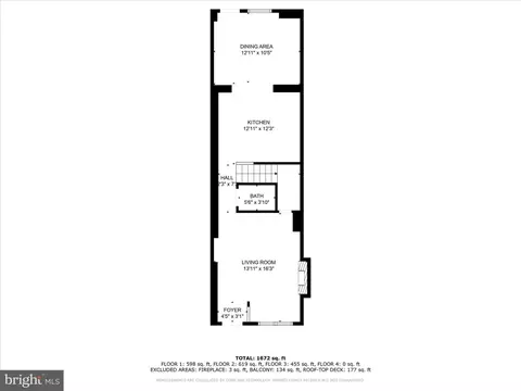 Floorplan - 1613 Light St, Baltimore, MD 21230 photo 1 of 9