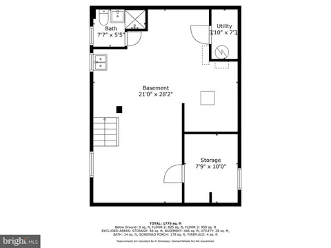 Floorplan - 321 Broadmoor Rd, Baltimore, MD 21212 photo 3 of 4