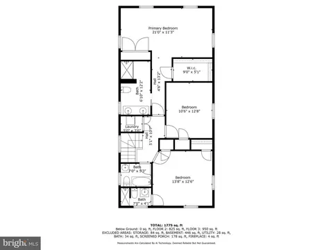 Floorplan - 321 Broadmoor Rd, Baltimore, MD 21212 photo 2 of 4