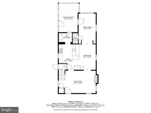 Floorplan - 321 Broadmoor Rd, Baltimore, MD 21212 photo 1 of 4