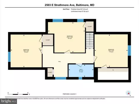 Floorplan - 2503 E Strathmore Ave, Baltimore, MD 21214 photo 2 of 3