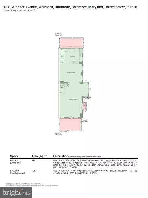 Floorplan - 3339 Windsor Ave, Baltimore, MD 21216 photo 6 of 9