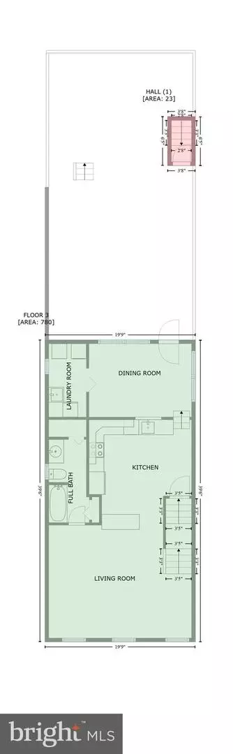 Floorplan - 524 S Wolfe St, Baltimore, MD 21231 photo 8 of 9