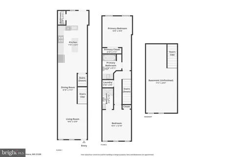 Floorplan - 1136 Nanticoke St, Baltimore, MD 21230 photo 2 of 3