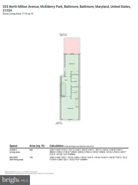 Floorplan - 233 N Milton Ave, Baltimore, MD 21224 photo 6 of 7
