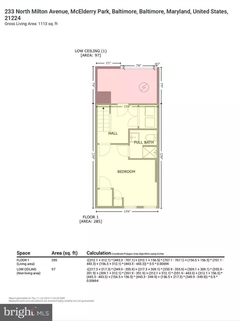 Floorplan - 233 N Milton Ave, Baltimore, MD 21224 photo 7 of 7