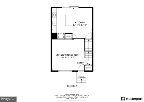 Floorplan - 4806 Melbourne Rd, Baltimore, MD 21229 photo 2 of 3