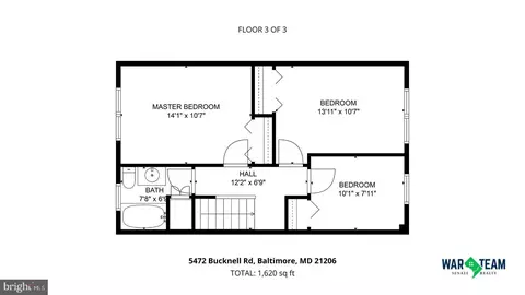 Floorplan - 5472 Bucknell Rd, Baltimore, MD 21206 photo 2 of 4