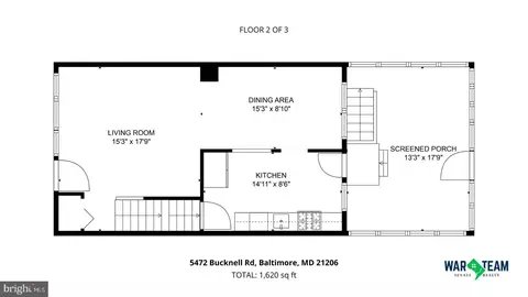 Floorplan - 5472 Bucknell Rd, Baltimore, MD 21206 photo 1 of 4