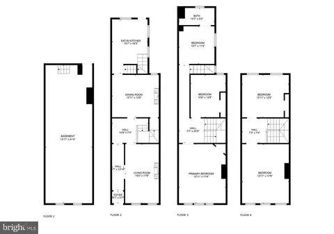 Floorplan - 1606 E Biddle St, Baltimore, MD 21213 photo 3 of 4