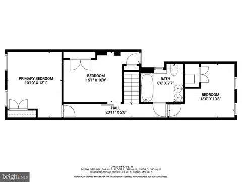 Floorplan - 3438 Hickory Ave, Baltimore, MD 21211 photo 2 of 4