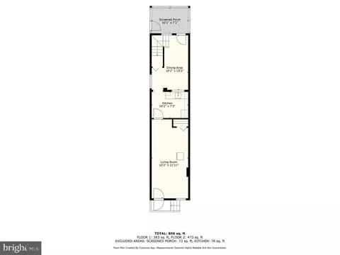 Floorplan - 1226 N Spring St, Baltimore, MD 21213 photo 1 of 3