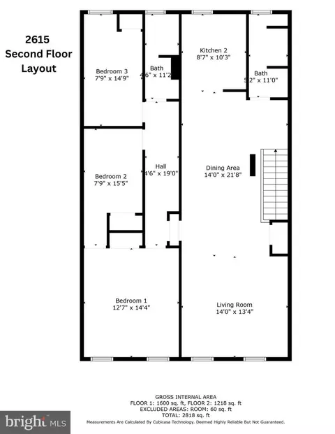 Floorplan - 2617 E Fayette St, Baltimore, MD 21224 photo 2 of 2