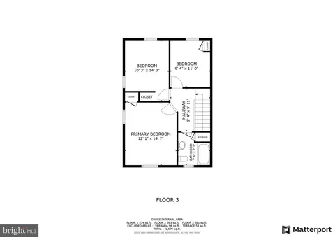 Floorplan - 1100 Andover Rd, Baltimore, MD 21218 photo 3 of 3