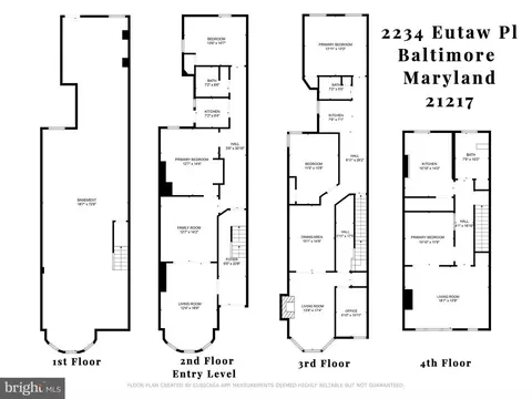 Floorplan - 2234 Eutaw Pl, Baltimore, MD 21217 photo 1 of 1