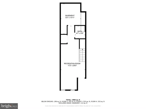 Floorplan - 322 Gilmor St, Baltimore, MD 21223 photo 5 of 5