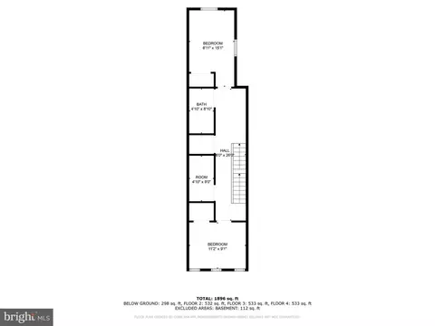 Floorplan - 322 Gilmor St, Baltimore, MD 21223 photo 3 of 5