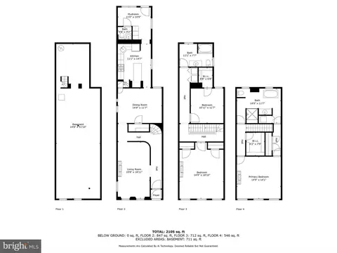 Floorplan - 104 S Gilmor St, Baltimore, MD 21223 photo 4 of 5