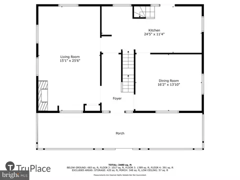 Floorplan - 208 Edgevale Rd, Baltimore, MD 21210 photo 2 of 5