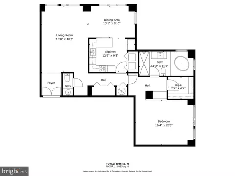 Floorplan - 10 E Lee St E #1804, Baltimore, MD 21202 photo 1 of 1