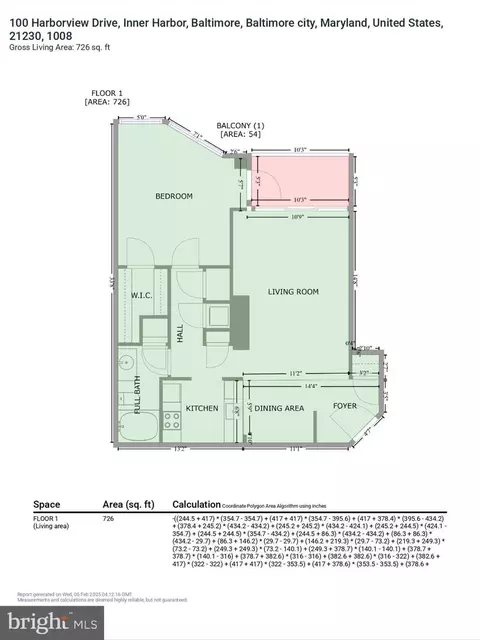 Floorplan - 100 Harborview Dr #1008, Baltimore, MD 21230 photo 2 of 2