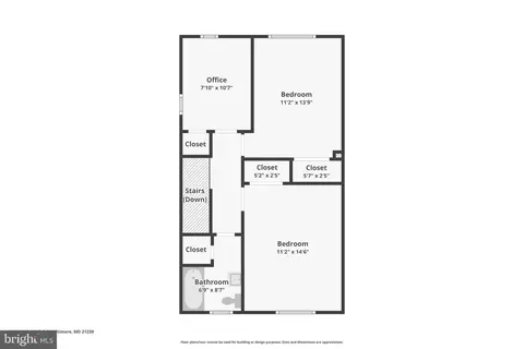 Floorplan - 1100 Cedarcroft Rd, Baltimore, MD 21239 photo 2 of 4