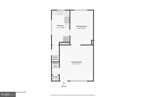 Floorplan - 1100 Cedarcroft Rd, Baltimore, MD 21239 photo 1 of 4