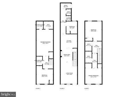 Floorplan - 1745 N Milton Ave, Baltimore, MD 21213 photo 2 of 3