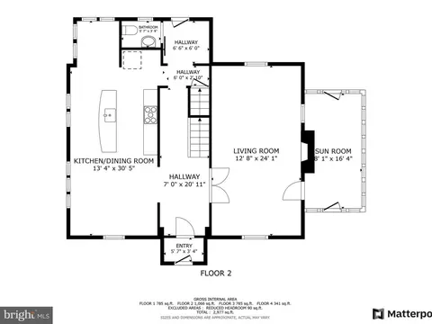 Floorplan - 207 Cedarcroft Rd, Baltimore, MD 21212 photo 2 of 5